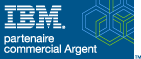 Logo du badge IBM partenaire commercial Argent